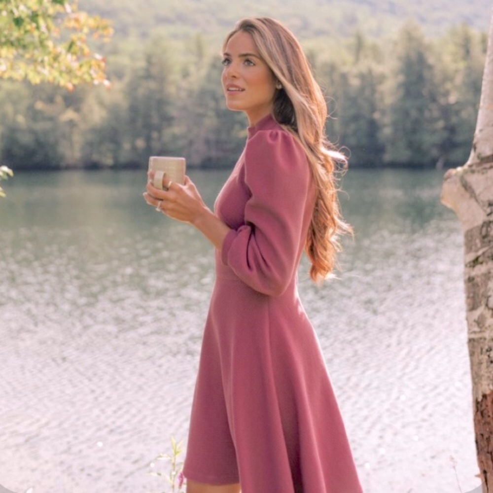 Puff sleeve dress